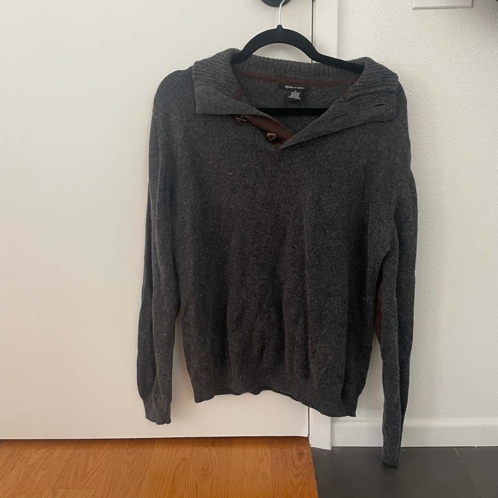 System XL grey/brown sweater
